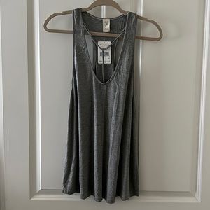 Free People Heather Grey V-Neck Tank Top